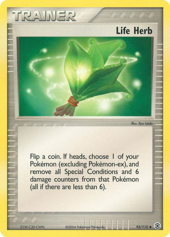Life Herb 93/112 card from FireRed & LeafGreen