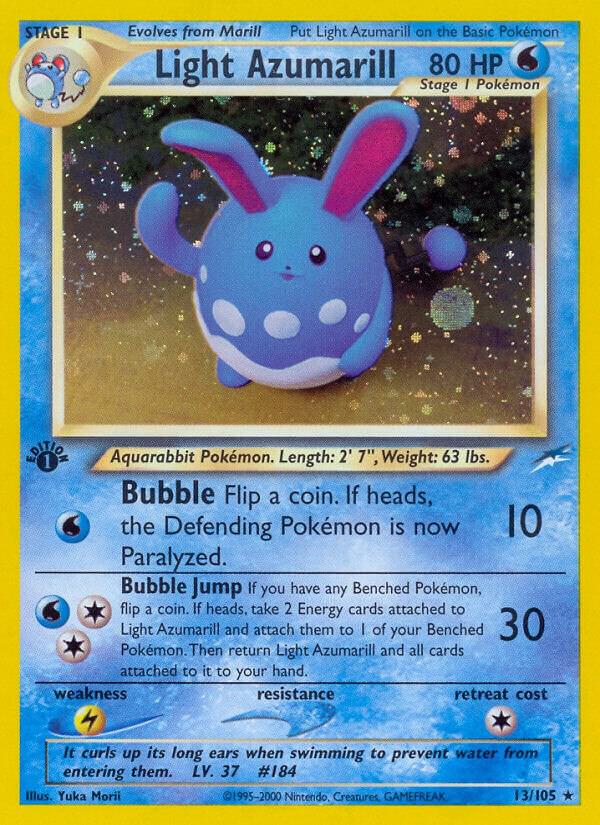 Light Azumarill 013/105 card from Neo Destiny