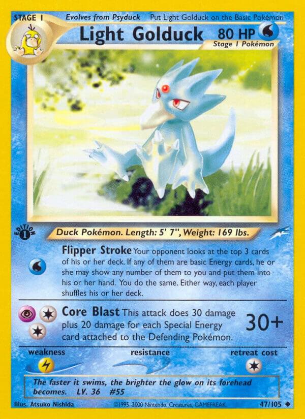 Light Golduck 047/105 card from Neo Destiny