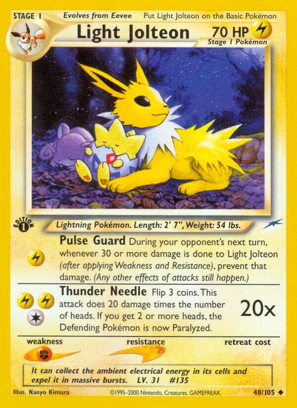 Light Jolteon 048/105 card from Neo Destiny