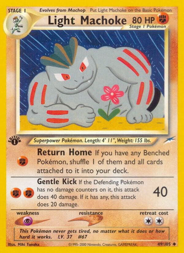Light Machoke 049/105 card from Neo Destiny