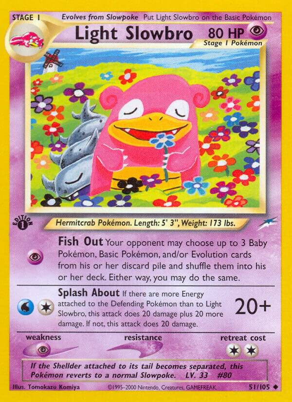 Light Slowbro 051/105 card from Neo Destiny