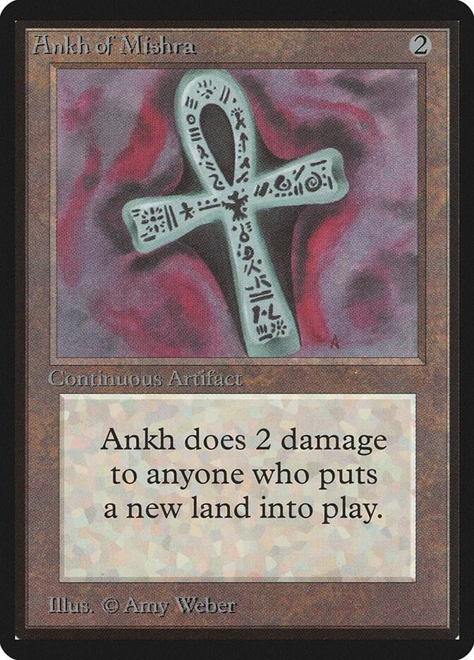 Ankh of Mishra card from Beta Edition