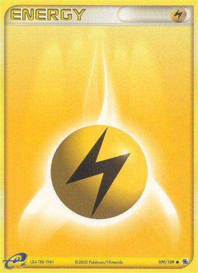 Lightning Energy 109/109 card from Ruby and Sapphire