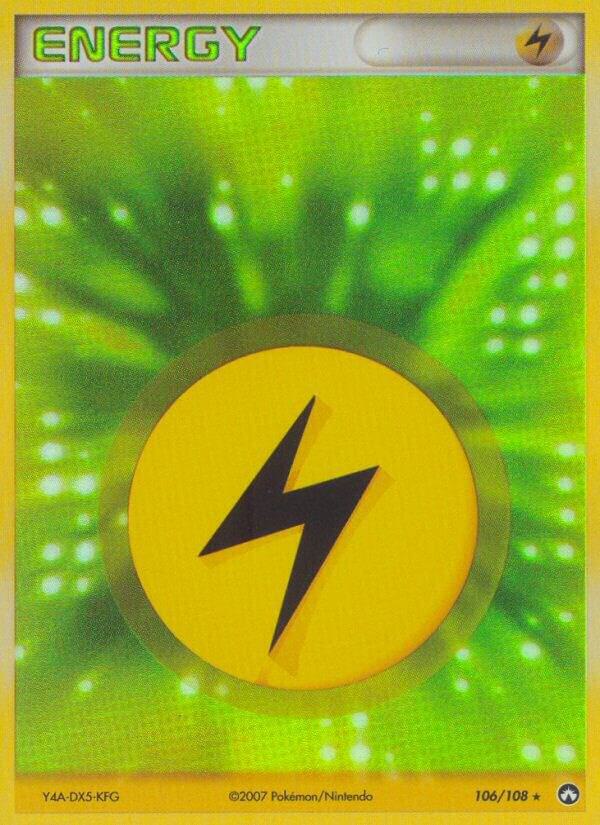 Lightning Energy 106/108 card from Power Keepers