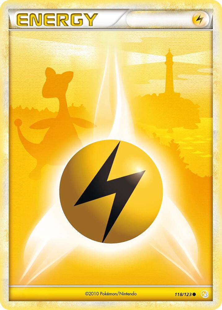 Lightning Energy 118/123 card from HeartGold SoulSilver