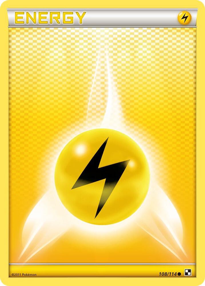 Lightning Energy 108/114 card from Black and White