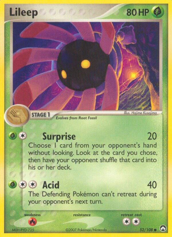 Lileep 52/108 card from Power Keepers