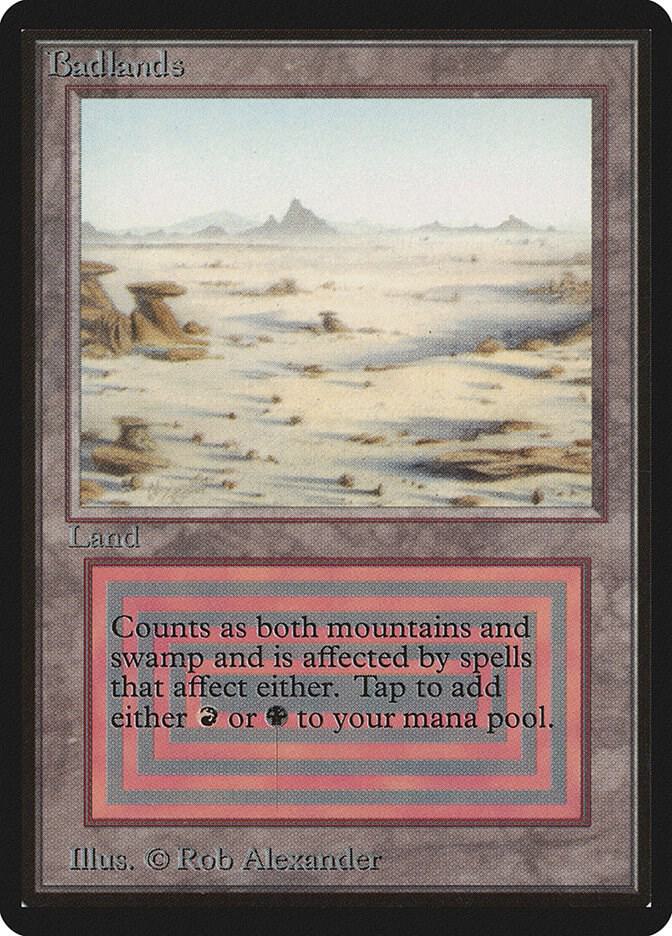 Badlands card from Beta Edition