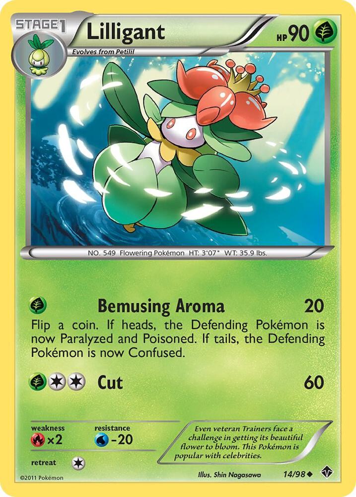 Lilligant 14/98 card from Emerging Powers