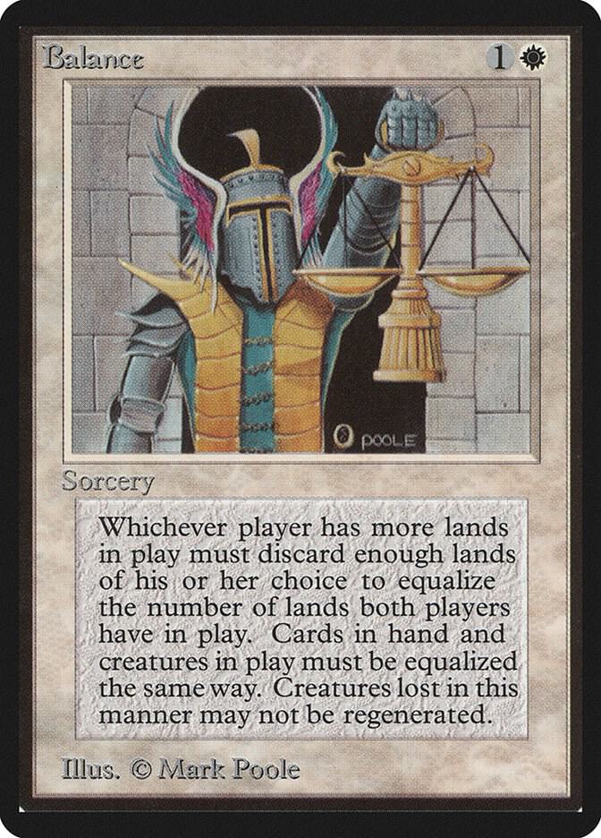 Balance card from Beta Edition