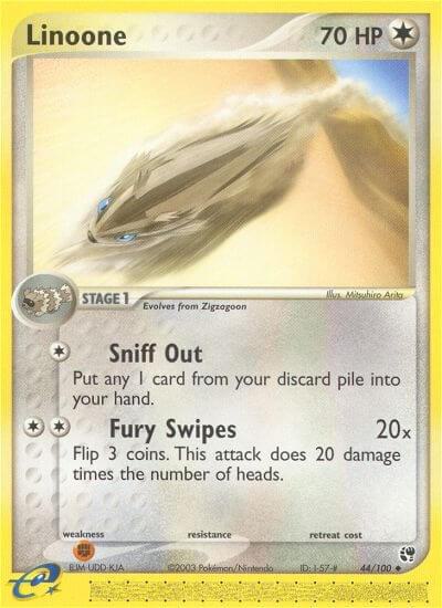 Linoone 44/100 card from Sandstorm