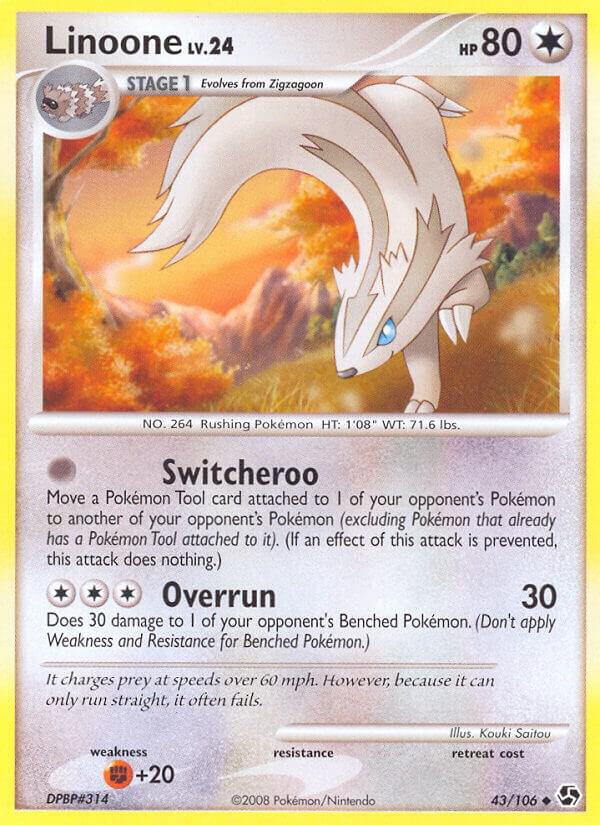 Linoone 43/106 card from Great Encounters