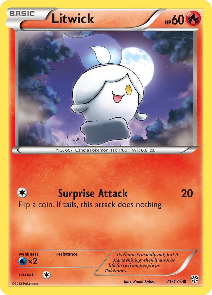 Litwick 21/135 card from Plasma Storm