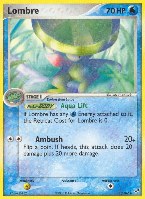 Lombre - 033/107 33/107 card from Deoxys