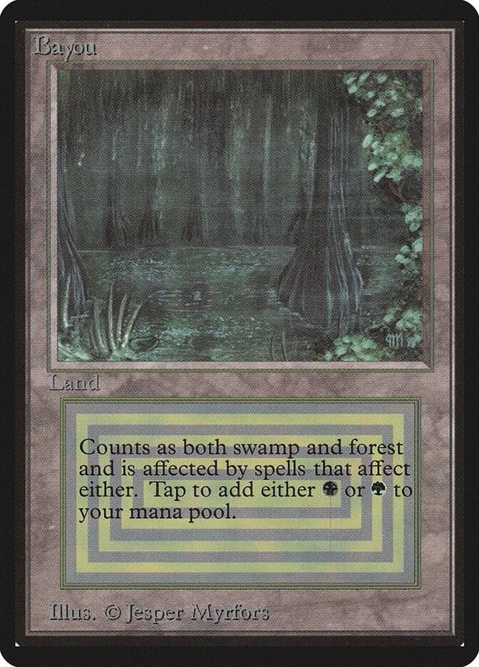 Bayou card from Beta Edition
