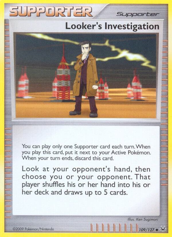 Looker's Investigation 109/127 card from Platinum