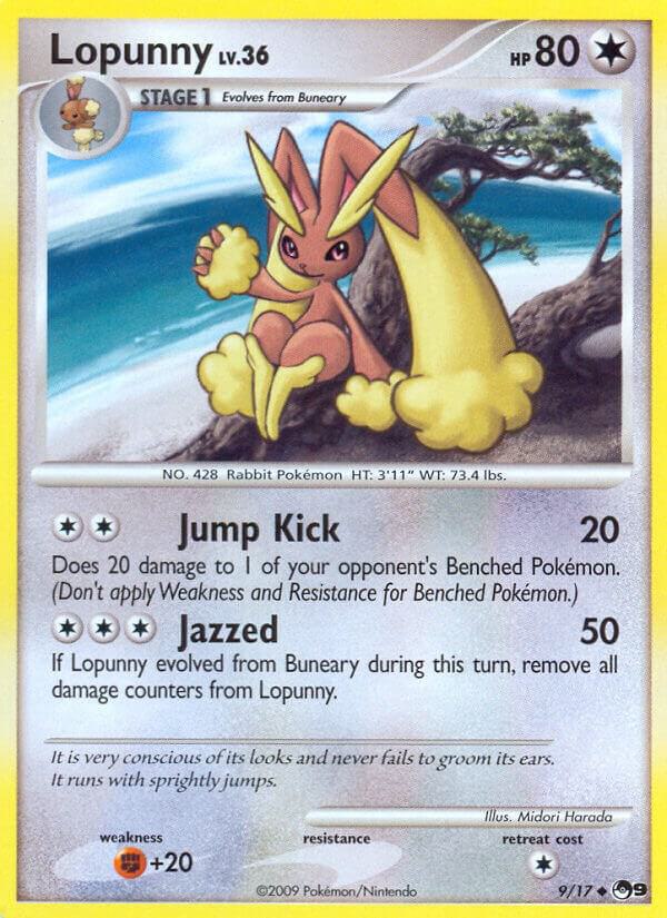 Lopunny 009/017 card from POP Series 9