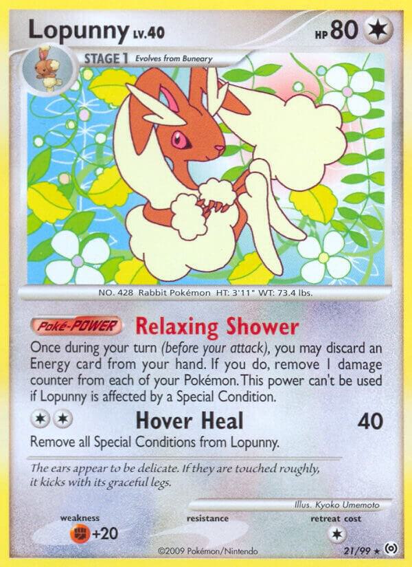 Lopunny 21/99 card from Arceus