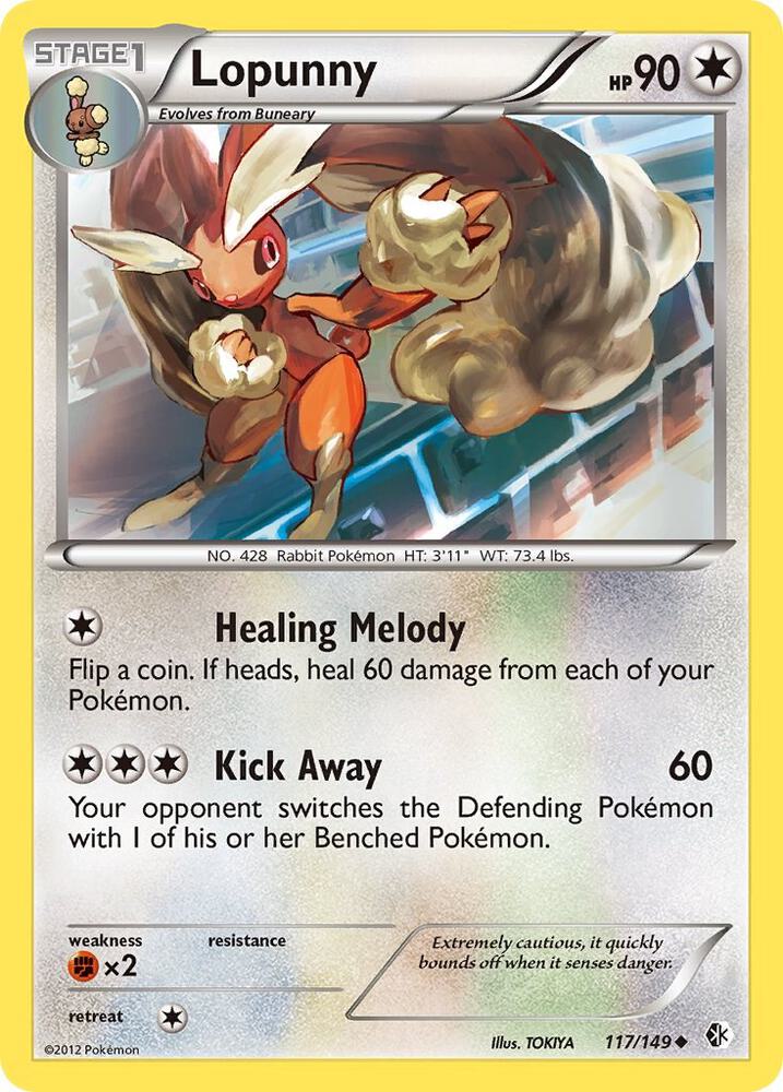 Lopunny 117/149 card from Boundaries Crossed