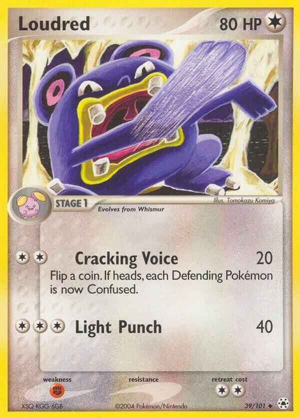 Loudred 39/101 card from Hidden Legends