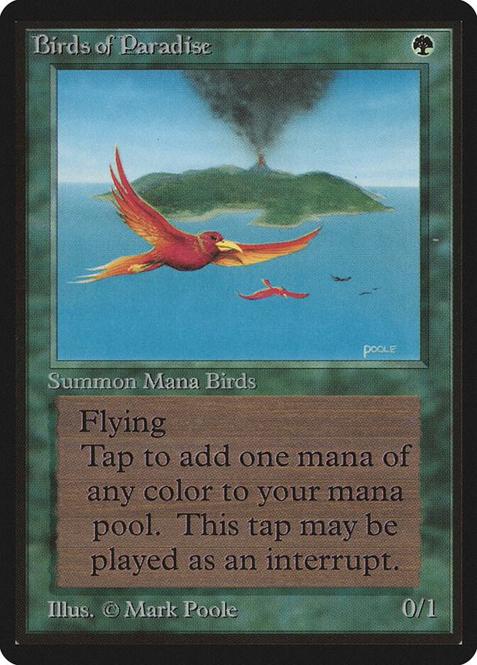 Birds of Paradise card from Beta Edition