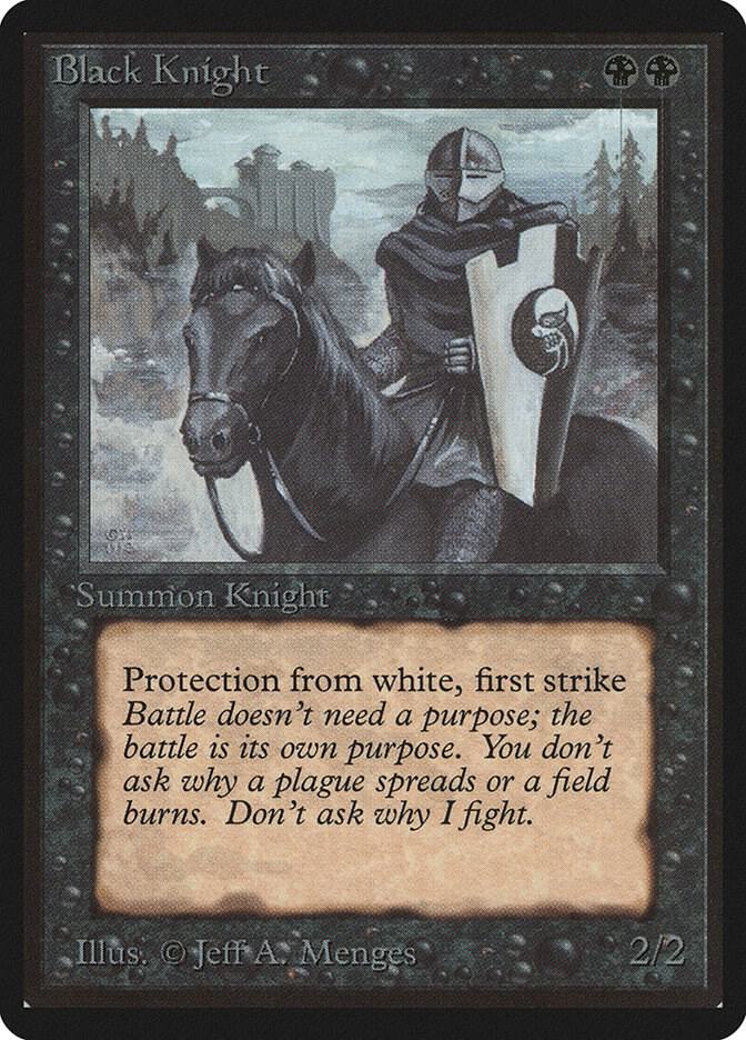 Black Knight card from Beta Edition
