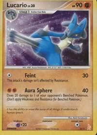 Lucario 3/11 card from DP Trainer Kit: Manaphy & Lucario