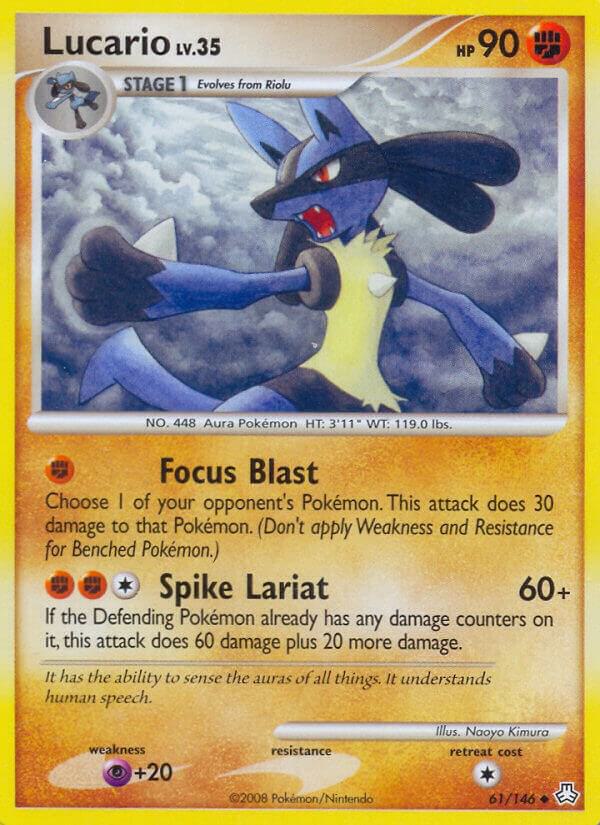 Lucario 61/146 card from Legends Awakened