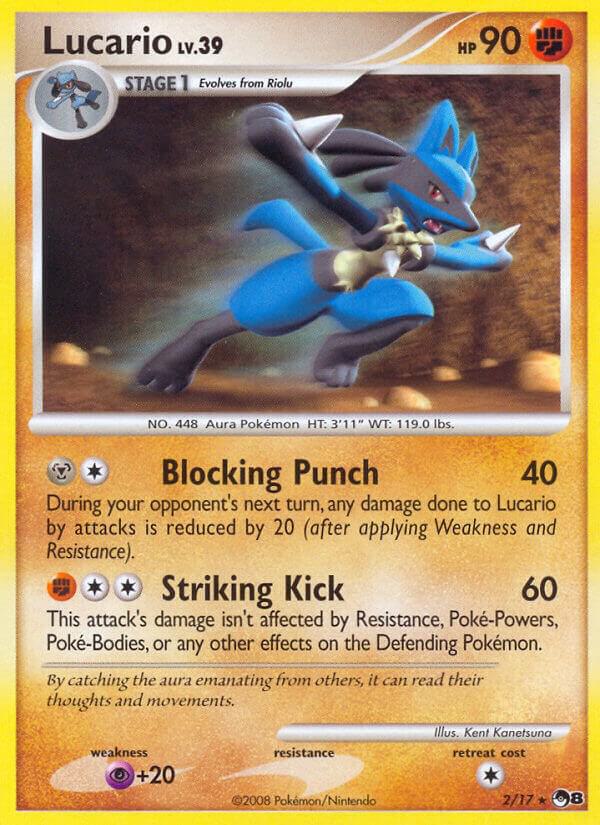 Lucario 002/017 card from POP Series 8