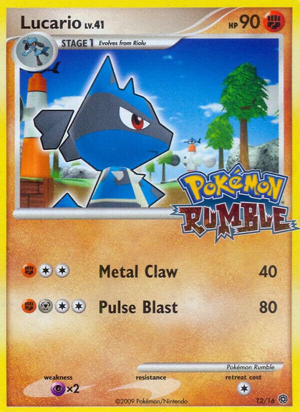 Lucario 12 card from Rumble