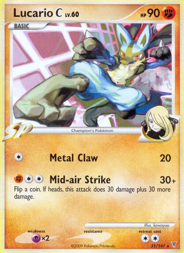Lucario C 31 card from Supreme Victors
