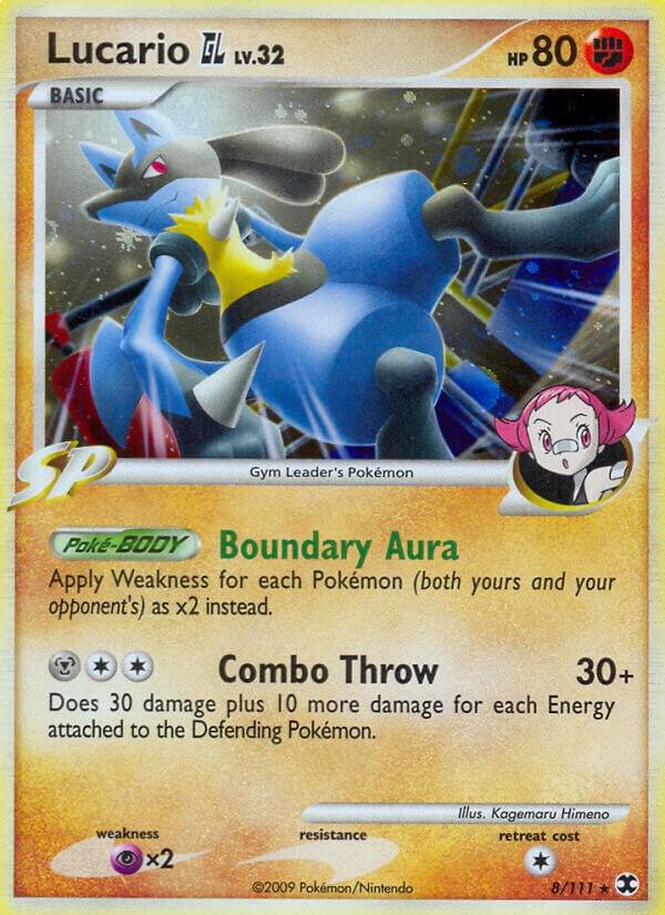 Lucario GL 8/111 card from Rising Rivals