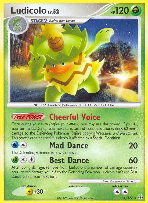 Ludicolo 34/127 card from Platinum