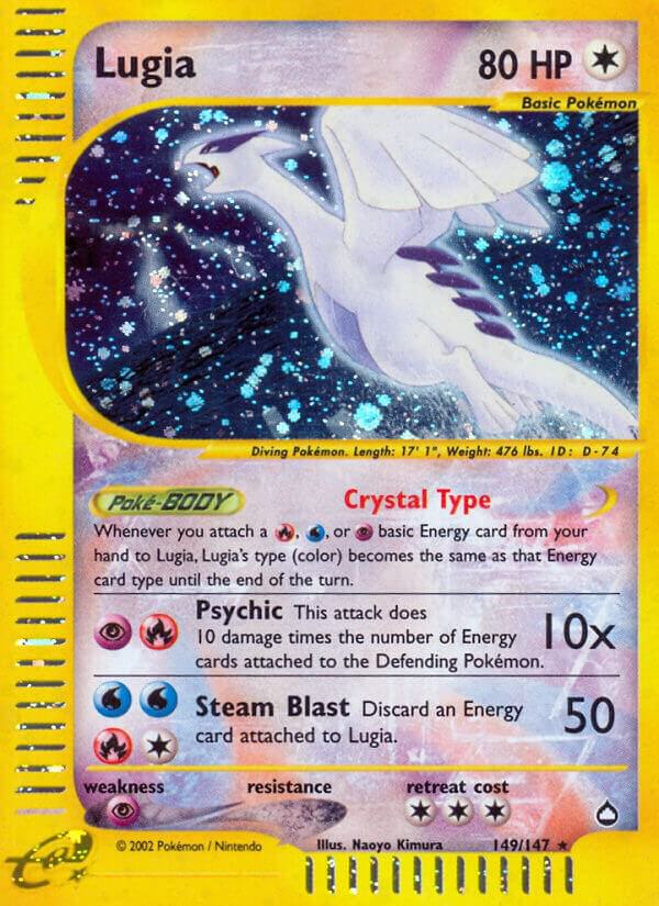 Lugia 149/147 card from Aquapolis