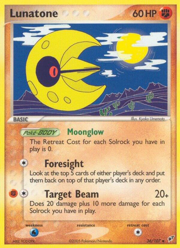 Lunatone 36/107 card from Deoxys
