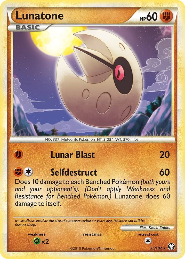 Lunatone 25/102 card from Triumphant