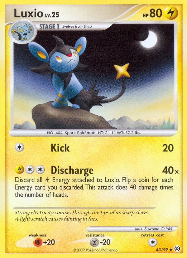 Luxio 43/99 card from Arceus
