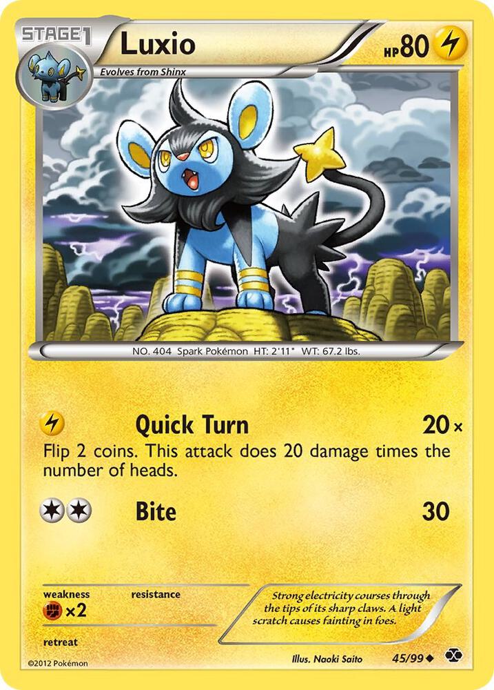 Luxio (45) 45/99 card from Next Destinies