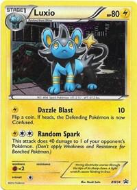 Luxio (Cosmos Holo) BW34 card from Black and White Promos