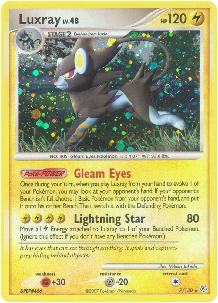 Luxray 7/130 card from Diamond and Pearl