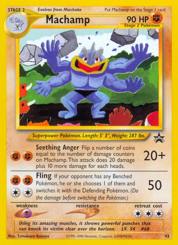 Machamp 43/53 card from WoTC Promo
