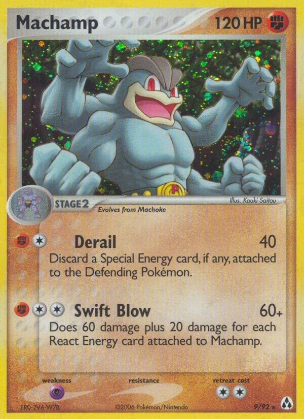Machamp 9/92 card from Legend Maker