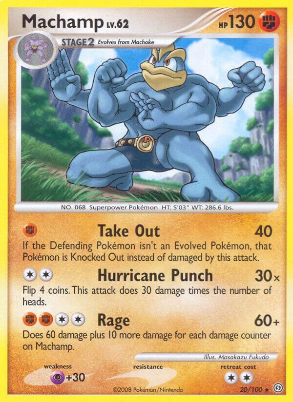 Machamp 20/100 card from Stormfront