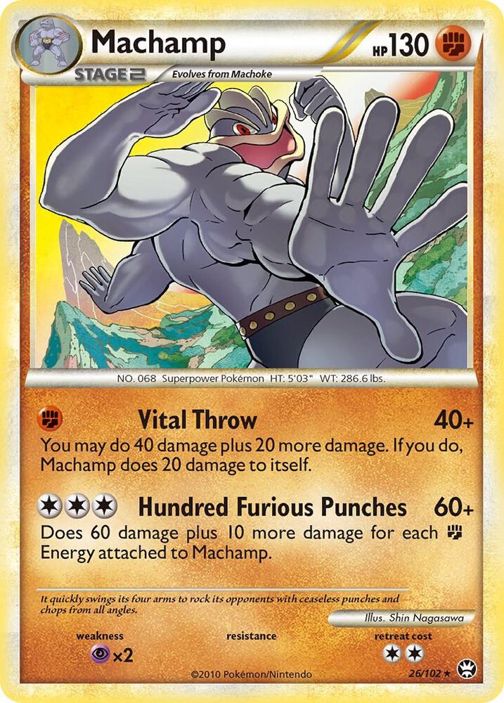 Machamp 26/102 card from Triumphant