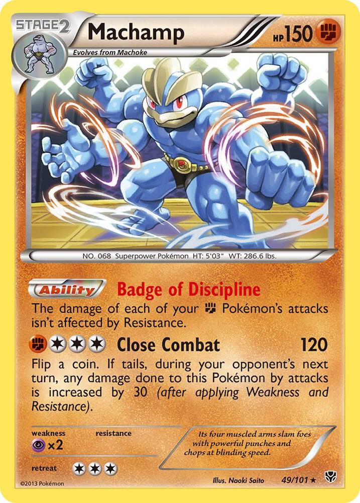 Machamp (49) 49/101 card from Plasma Blast