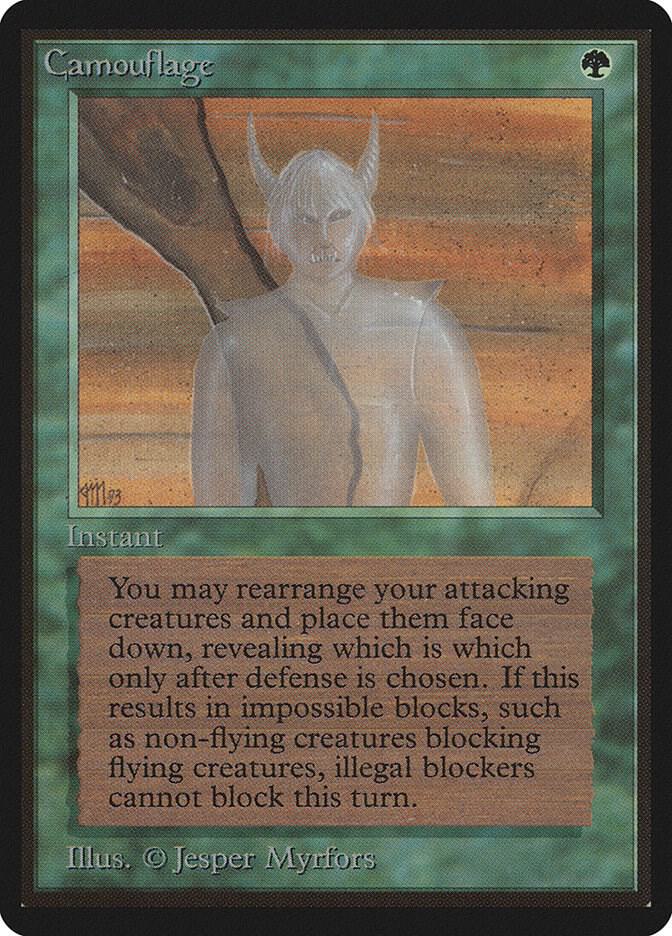 Camouflage card from Beta Edition