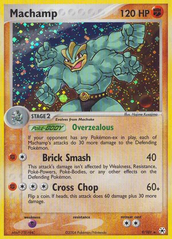 Machamp 9/101 card from Hidden Legends