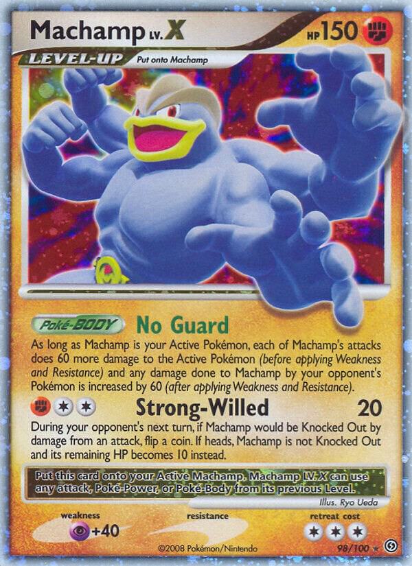 Machamp LV.X 98/100 card from Stormfront