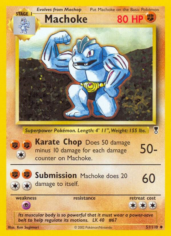 Machoke 051/110 card from Legendary Collection